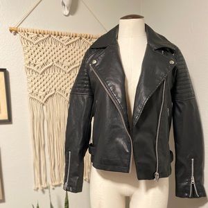 NWOT Topshop Moto Leather Jacket